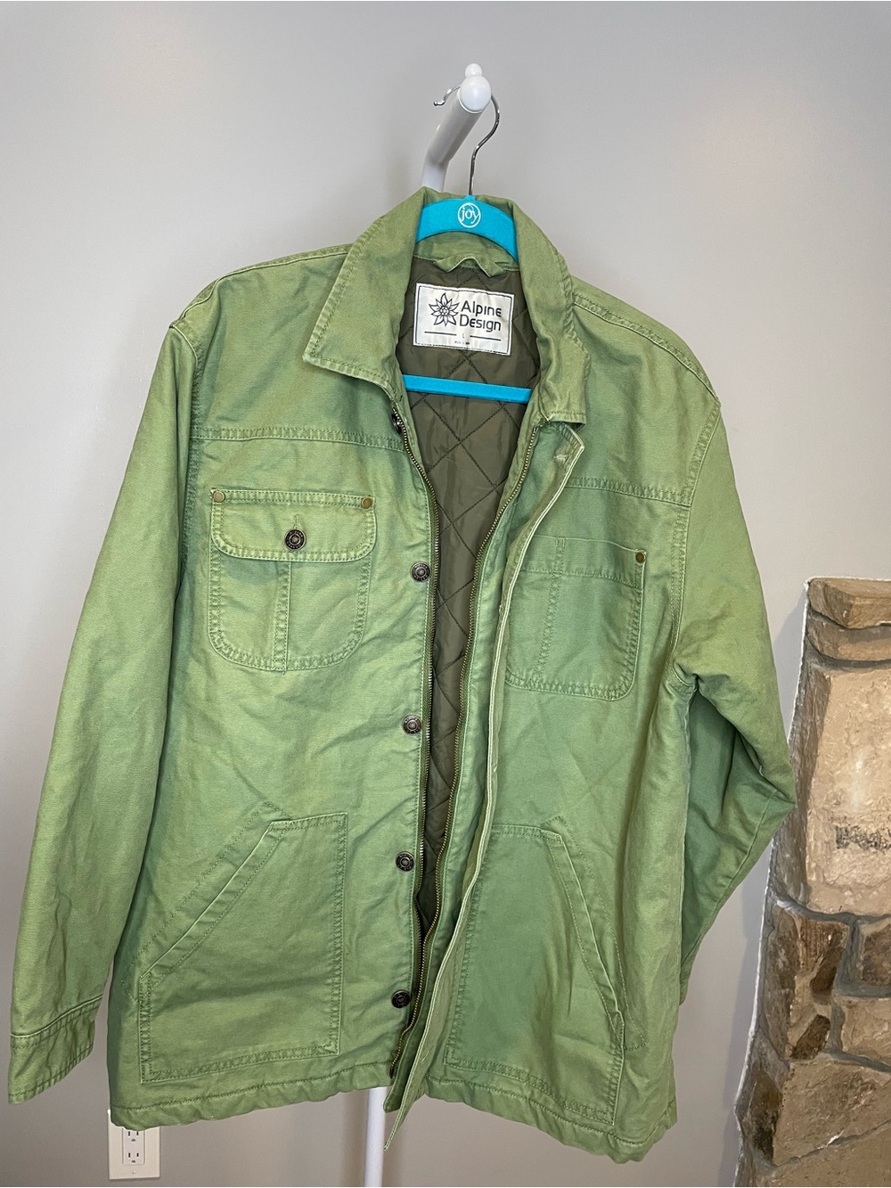 Alpine Design Olive Green Military Field Jacket - Large